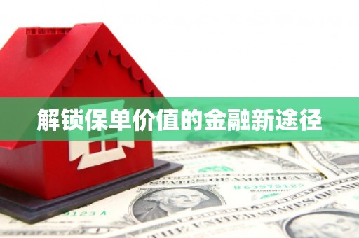 达拉特旗解锁保单价值的金融新途径