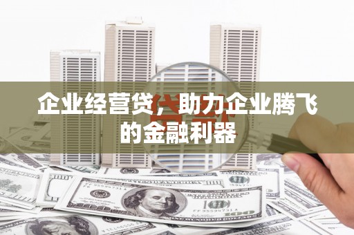 南票企业经营贷，助力企业腾飞的金融利器