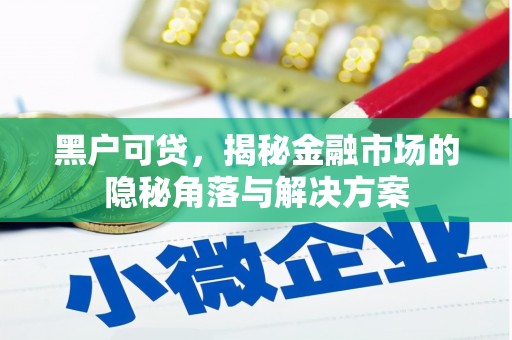木垒黑户可贷，揭秘金融市场的隐秘角落与解决方案