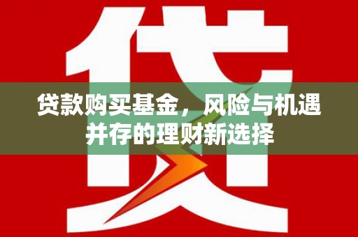 宾阳贷款购买基金，风险与机遇并存的理财新选择