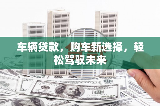 丰满车辆贷款，购车新选择，轻松驾驭未来