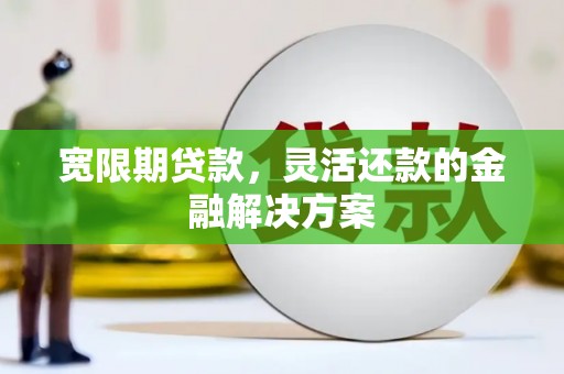 永康宽限期贷款，灵活还款的金融解决方案