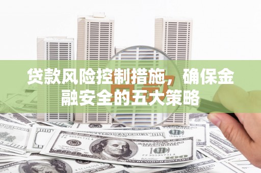 印江贷款风险控制措施，确保金融安全的五大策略