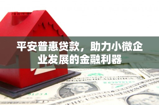 迁安平安普惠贷款，助力小微企业发展的金融利器